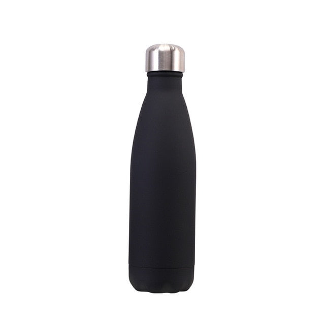 Portable stainless steel water bottle add your text