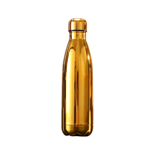 Portable stainless steel water bottle add your text