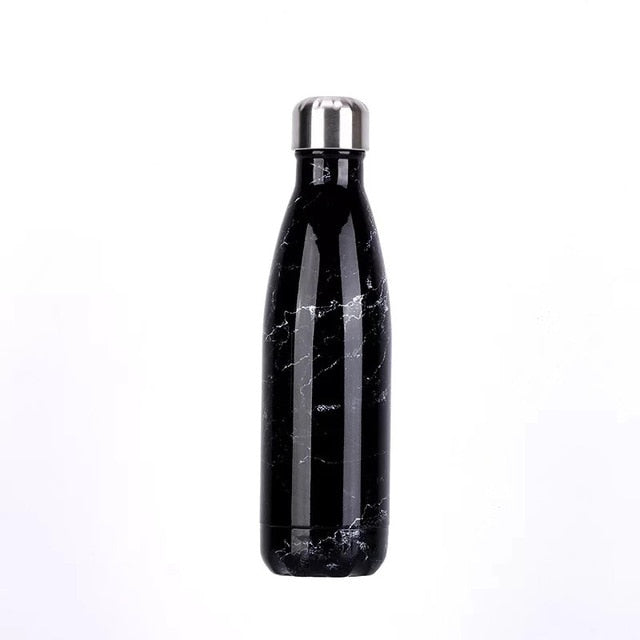 Portable stainless steel water bottle add your text