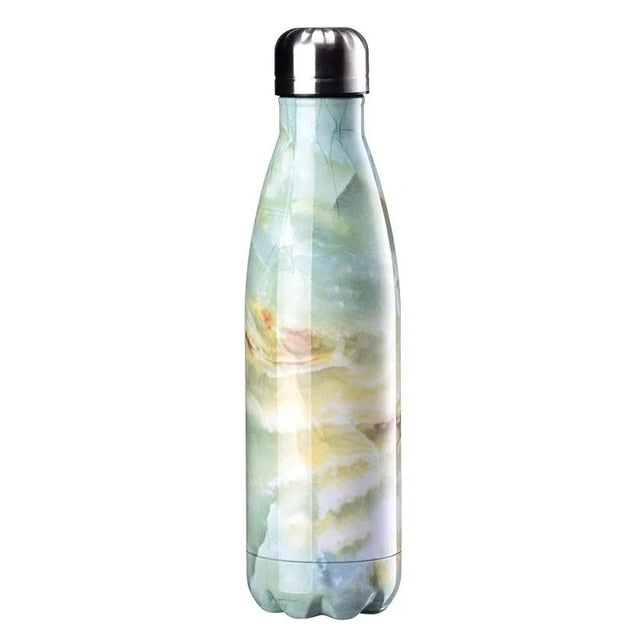 Portable stainless steel water bottle add your text