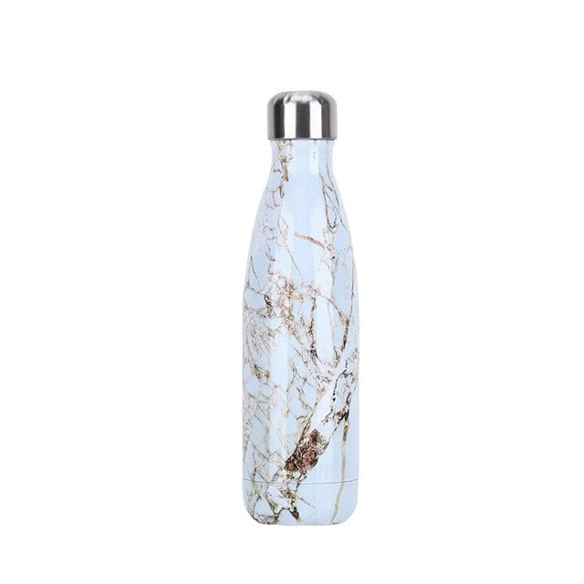 Portable stainless steel water bottle add your text