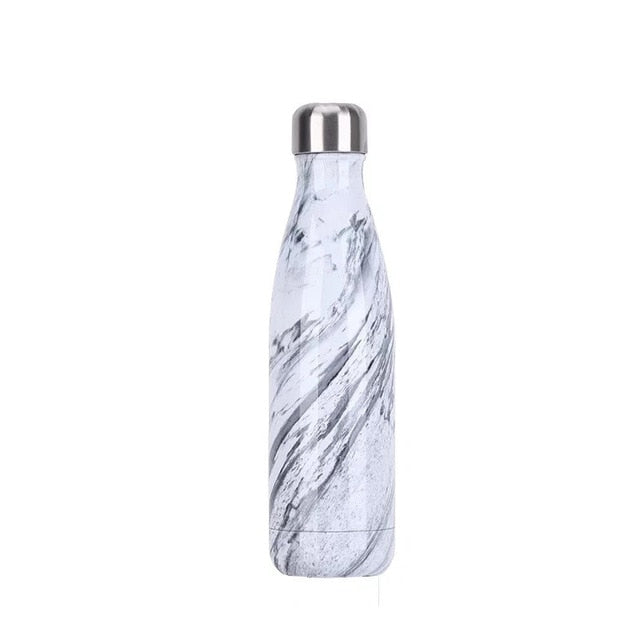 Portable stainless steel water bottle add your text