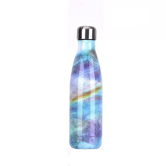 Portable stainless steel water bottle add your text