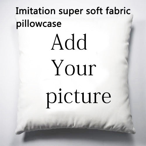 Personalized photo Your name or text Decorative sequin cushion cover